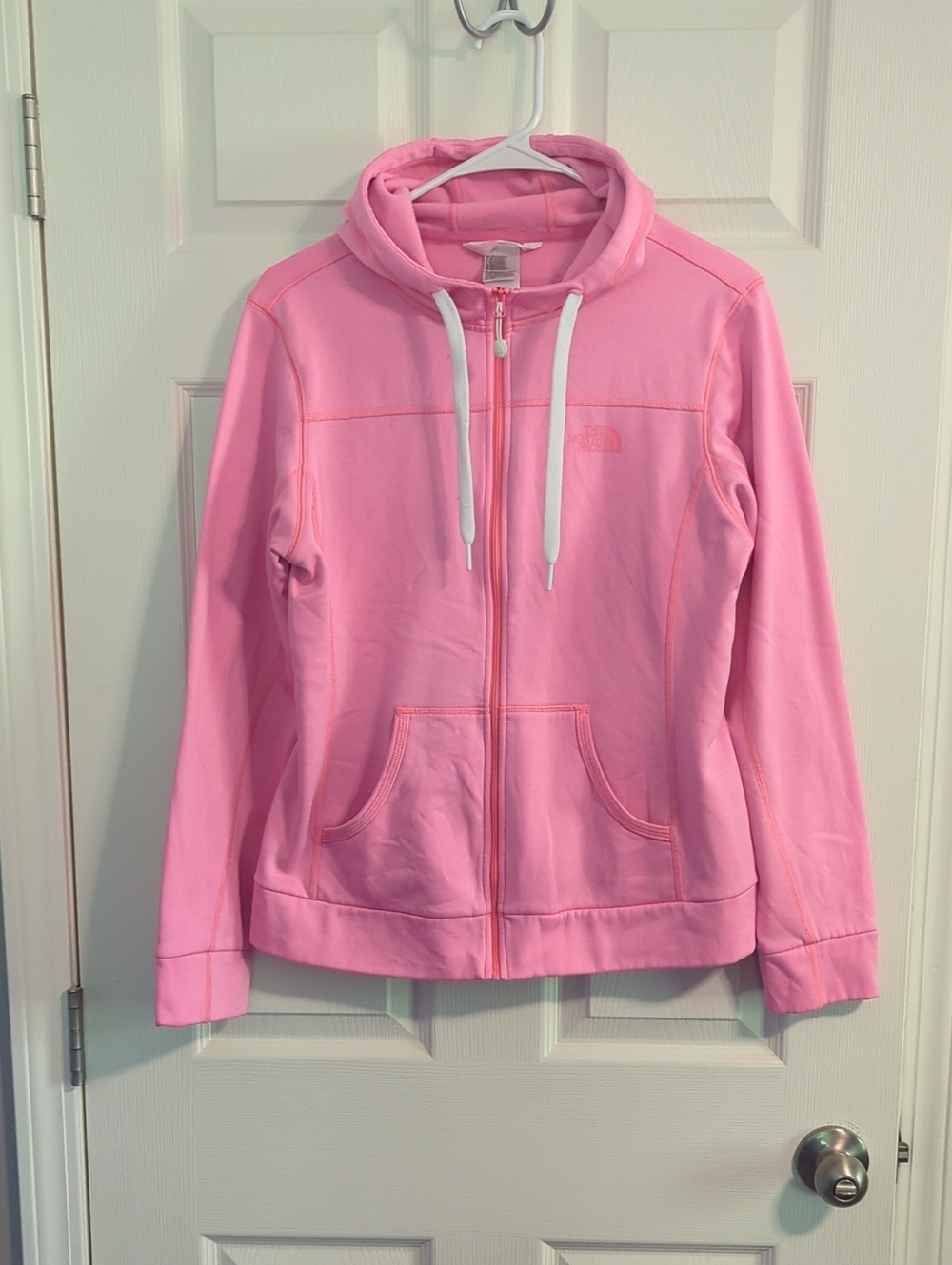 The North Face Pink Zip-Up Hoodie Jacket